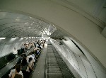 die längste Rolltreppe von Europa bei Namesti Miru
Förderhöhe 43,60m